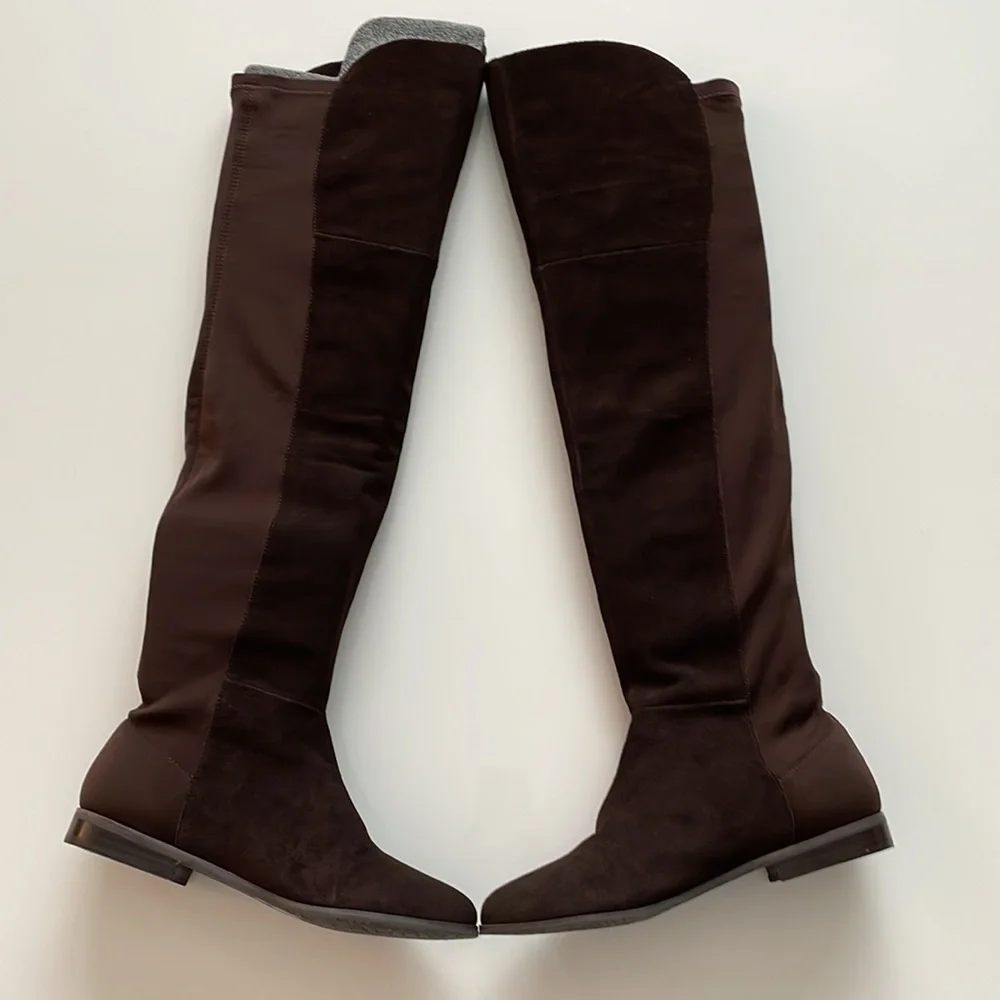 Riley Split Suede Over the Knee Boots